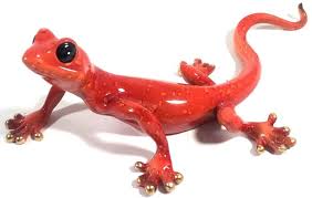 New Red Gecko Lizard Wall Art Or