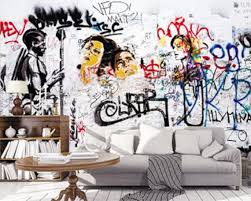 Graffiti Art Brick Wallpaper 3d Wall