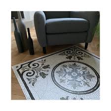 vinyl mosaic rug erika table size
