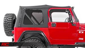 Given the malleable nature of soft tops, they're intrinsically more versatile than their harder counterparts. 1997 2006 Jeep Wrangler Tj Replacement Soft Top By Rough Country Youtube