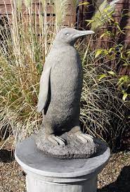 Penguin Stone Statue Large 67 Cm