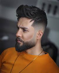 hair style for round face men
