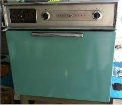vtg turquoise wall oven only working ge