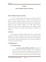 Chapter   Thesis Sample   Chapter   Review of Related Literature      Page    Page   Share  Suggested Citation  Chapter     Literature Review 