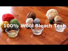 wool bleach test you