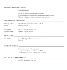 High School Student Resume Template With No Work Experience