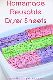 homemade reusable dryer sheets