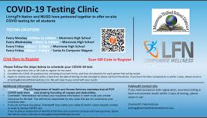 updated covid 19 testing clinic