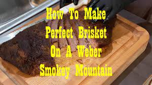 a weber smokey mountain brisket