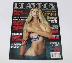 Gabrielle Reece Sexy Fitness Model Signed Autographed Playboy Magazine Loa  at Amazon's Entertainment Collectibles Store