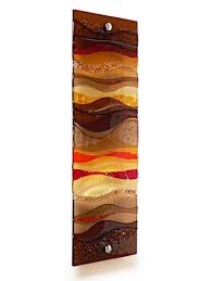 fused glass wall artwork panel