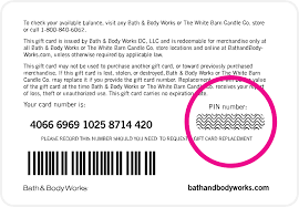 Getting a pin shouldn't be difficult if your card offers it, but not all cards allow you to use the same pin for every situation. Gift Cards Bath Body Works