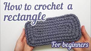 how to crochet a rectangle with t shirt