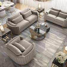 modern living room sets gray velvet