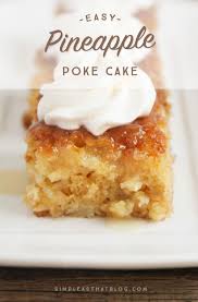easy pineapple poke cake