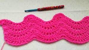feather fan easy crochet ripple