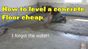 how to level a concrete floor