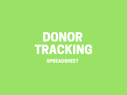 Donor Tracking Spreadsheet Donor Management Excel
