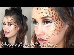 leopard print halloween makeup tutorial