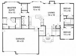 plan 1527 3 split bedroom ranch w