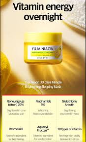 I have shown a little demo of me using it on myself for the. Some By Mi Yuja Niacin Brightening Sleeping Mask Review Update Beauty Dewdrop Blog Skin Brightening Brighten Skin Tone Sleep Mask