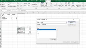 add calculated field in pivot table