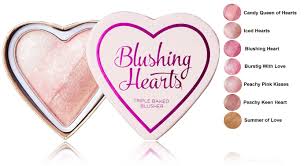 love makeup heart blusher