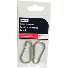 Quick Release Hook 60mm 2 Pack