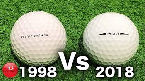 1998 Golf Ball Vs 2018 Golf Ball 20 Year Test