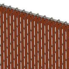 Chain link fence lot with gate with privacy slats. Pds Tl Chain Link Fence Slats Top Lock 5 Foot Redwood Fence Supply Inc