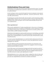 globalization pros and cons essay helptangle full size of globalization pros and cons under fontanacountryinn com essay of ielts about the