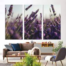 Large Lavender Wall Art Fl Canvas