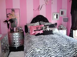 black white pink bedroom architecture