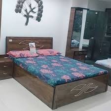 If you enjoy flipping through décor magazines to keep up with the latest trend in bedroom design, you must. Double Bed Wooden Double Bed With Storage Suman Furniture Jaipur