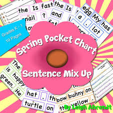 Spring Pocket Chart Sentence Mix Up