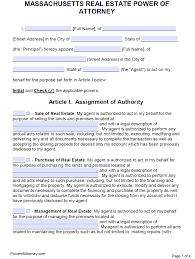 free real estate power of attorney form