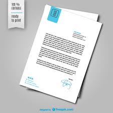 Letter Sheet Template Vector Free Download