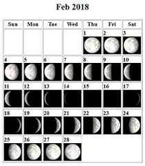 Lunar Calendar February 2018 Tucson Amateur Astronomy