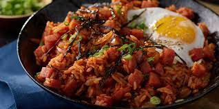 Kimchi Fried Rice With Spam gambar png