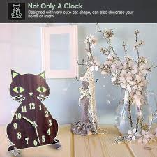 Luminous Wall Clock With Numerals Cat