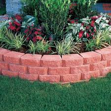 Red Concrete Retaining Wall Block