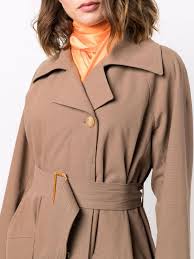 Pre Owned 1990s Belted Long Trench Coat