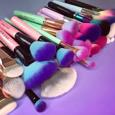 rainbow makeup brushes