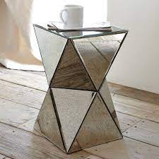 mirror side table mirrored side tables