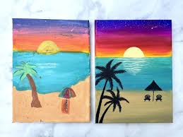 Beach Sunset Painting Tutorial