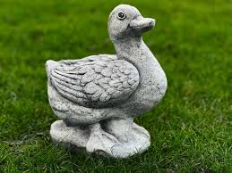 Garden Duck Statue Concrete Goose