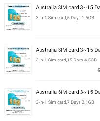 australia sim card melbourne sydney