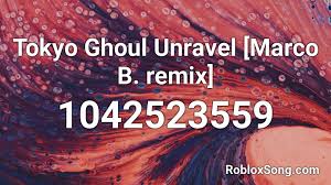 A roblox user, liquate share this song. Tokyo Ghoul Unravel Marco B Remix Roblox Id Roblox Music Codes
