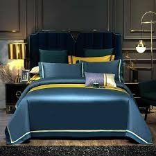 solid blue comforter cover set egyptian