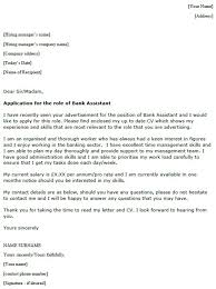 Bank Assistant Cover Letter Example Lettercv Com